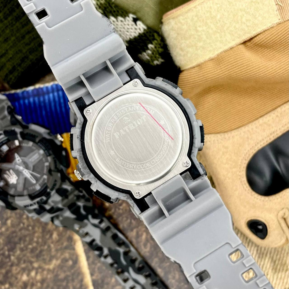 Patriot 005 Тризуб срібло Camo Grey + Коробка. SBR Київ - фото 4