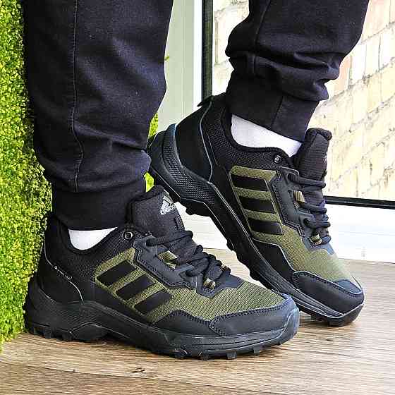 Термо Кросівки Adidas Gore-Tex Хакі Чоловічі Зимові Адідас Зелені (розміри: 41) Дніпро