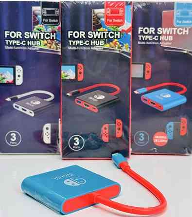 Нова Портативна док-станція для Nintendo Switch TYPE-C Hub HDMI,USB3.0 Київ