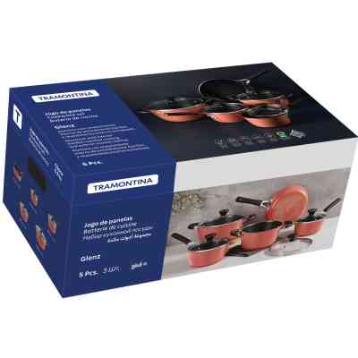 Набор посуды Tramontina Glenz 9 предметів Мідний (28699/410) Винница