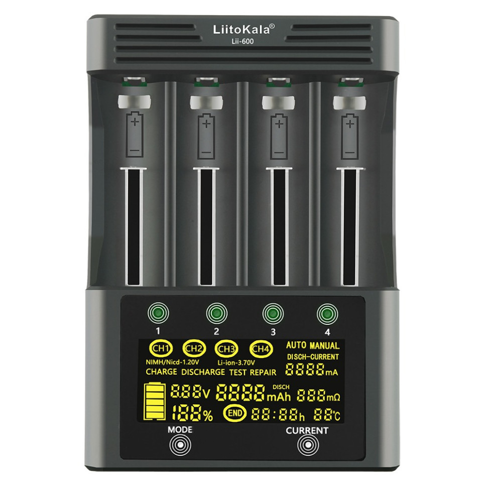 Універсальний зарядний пристрій LiitoKala Lii-600 EU для акумуляторів Киев - изображение 1