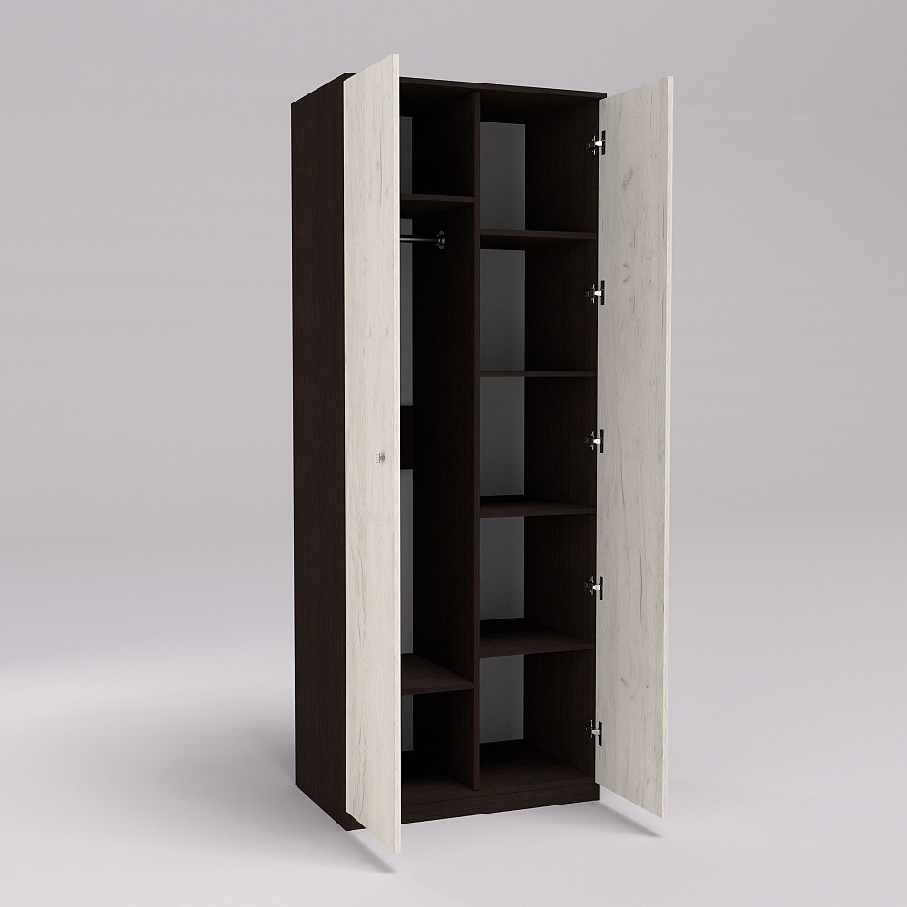 Шкаф Favorit F-15, Венге Магия/Дуб Крафт Белый, 800х530х2100 Львов - изображение 2