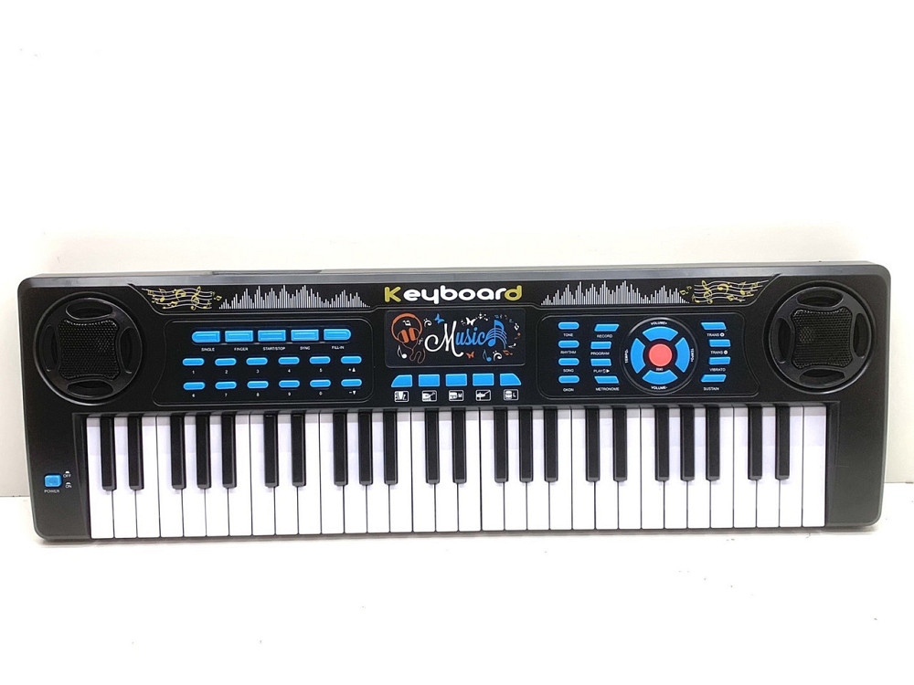 Синтезатор-піаніно Limo Toy дитячий з мікрофоном та USB 54 клавіші Чорний (M 5499) Чернігів - фото 6