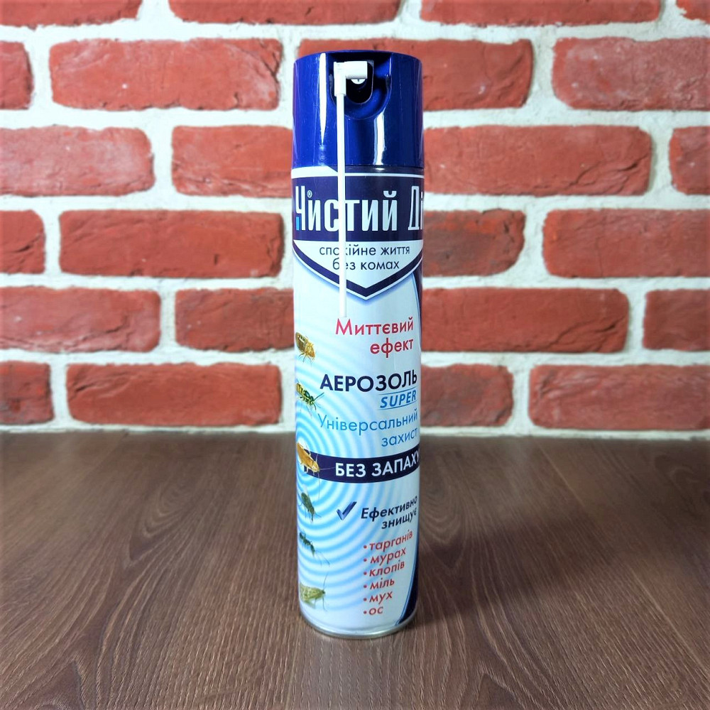 Дихлофос ,Аерозоль від усіх комах Чистий Дім миттєвий ефект 550 мл Харків - фото 4