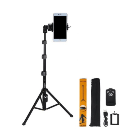 Телескопічний штатив монопод Yunteng VCT-1388 Селфи палиця для камери телефону (Чорний) Вінниця