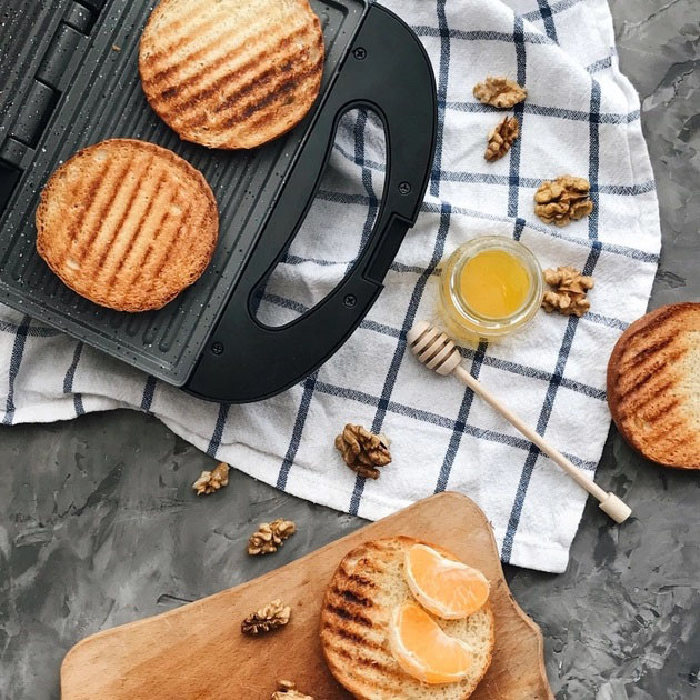 Гриль контактний подвійний гладкий, Електрогриль для стейків притискний гриль Притискний електро GL-93 Львів - фото 1