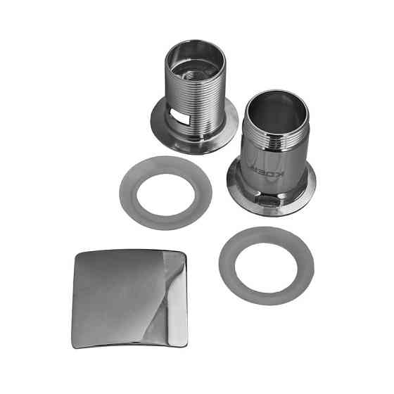 Донний клапан для раковини з переливом Koer PW-04-01 автоматичний (Click-Clack) (Колір хром) 1 1/4'' (KR3398) Київ