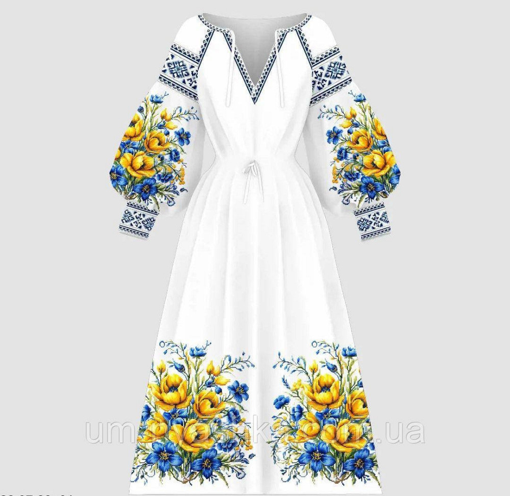Жіноча сукня з узором Волошки Кривий Ріг - фото 1