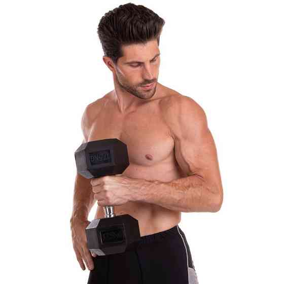 Гантель 17.5 кг суцільна шестигранна SP-Planeta-8013-17_5 Київ