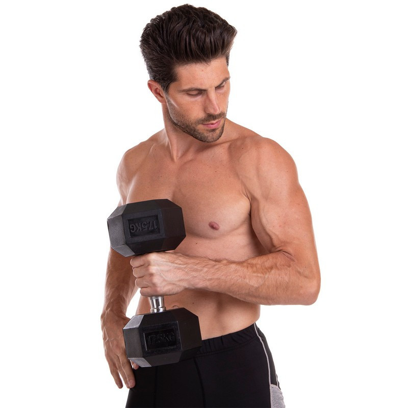 Гантель 17.5 кг цельная шестигранная SP-Planeta-8013-17_5 Киев - изображение 5