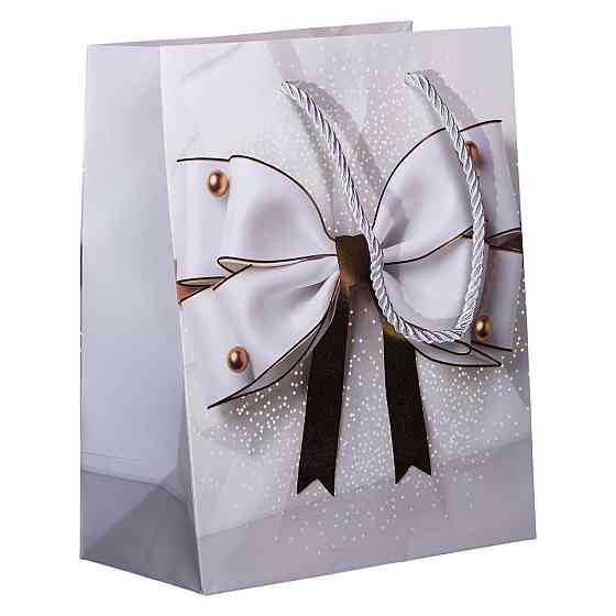 Подарунковий еко пакет з паперу, крафтовий пакет для подарунків та сувенірів HP-10359-12 Київ