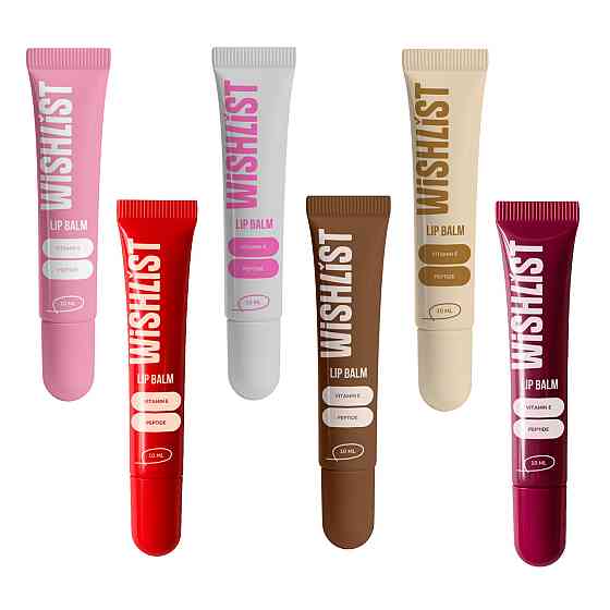 Набор 6 бальзамов-блеск для губ Espresso Noir & Ruby Nectar & Blessed Honey & Crystal Sorbet & Sweet Candy & Velvet Coral Киев