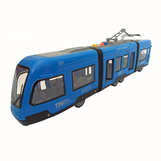 Трамвай Wenyi інерційний зі світлом та звуком Синій (WY 930 AB) Чернігів - фото 2