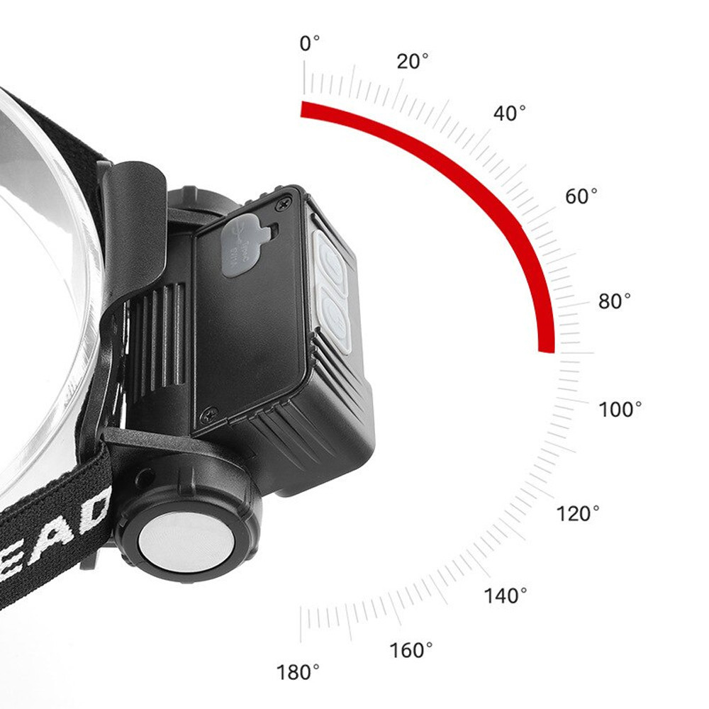 Налобный фонарь с датчиком движения BL-123 XPE+COB / Магнитный фонарик с красным фонариком для рыбалки Киев - изображение 5