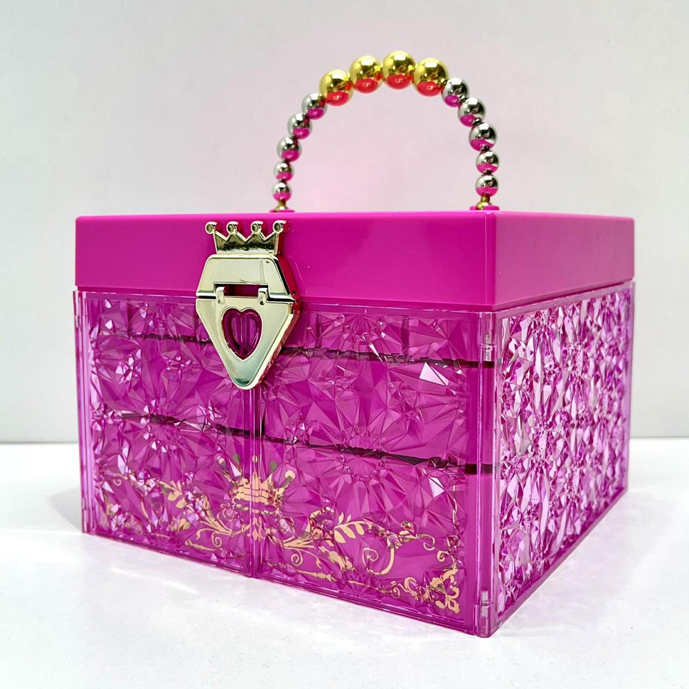 Косметика дитяча скринька тіні помада манікюрний набір лаки прикраси в валізі Рожева (SR24021-3) Чернігів - фото 6