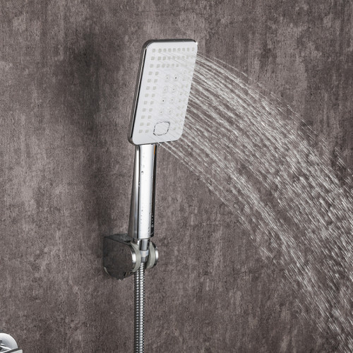 Змішувач для ванни з душовим гарнітуром Frap H58 F2258 білий/хром Київ - фото 5