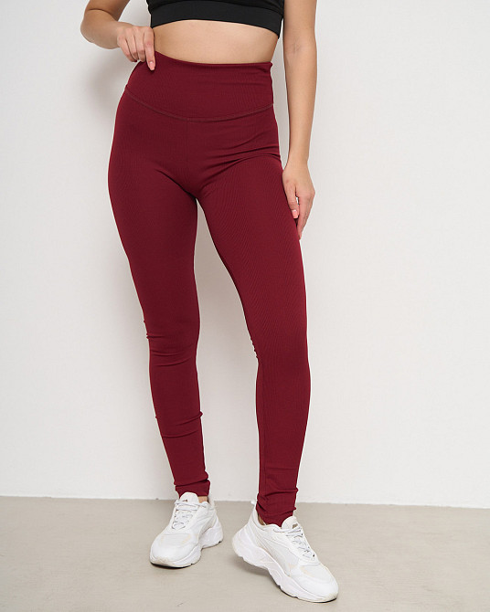 Лосини жіночі в рубчик Nicoletta 10076 Бордовий, XL Київ - фото 3