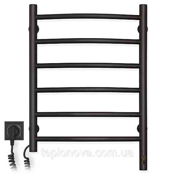 Полотенцесушитель Камелия 480х600 Sensor левый с таймером, чёрный муар Черновцы