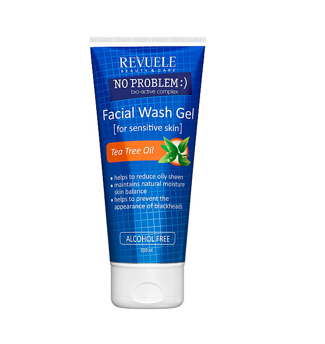 Гель для вмивання для чутливої шкіри обличчя Олія Чайного дерева No Рroblem Revuele 200 мл Київ - фото 1