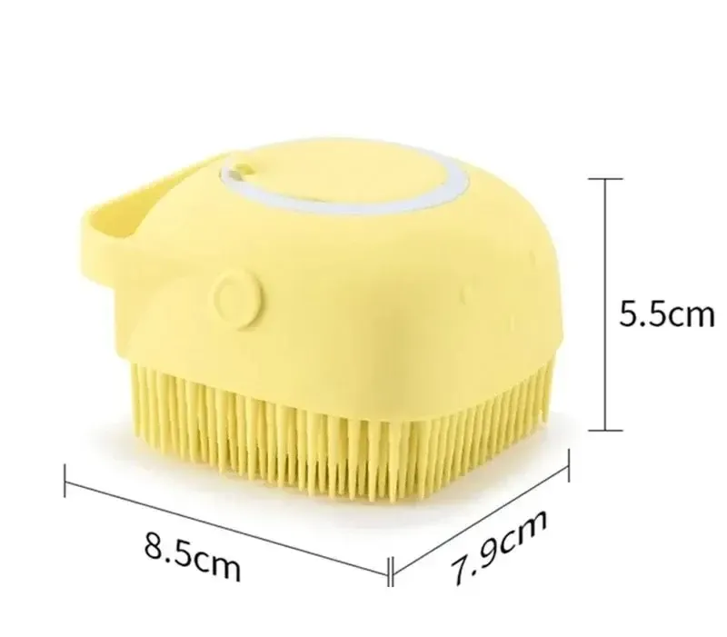 Детская силиконовая массажная мочалка губка для ванны с дозатором Коломыя - изображение 3