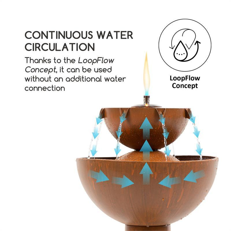 Садовий фонтан Олександра Внутрішній і зовнішній фонтан з олійною лампою 8 Вт з оцинкованого металу (Німеччина, Рівне - фото 6