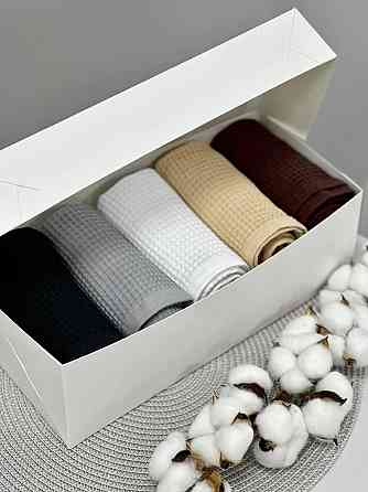 Подарочный набор вафельных полотенец Ideal Textile 6 шт (56860964) Черновцы