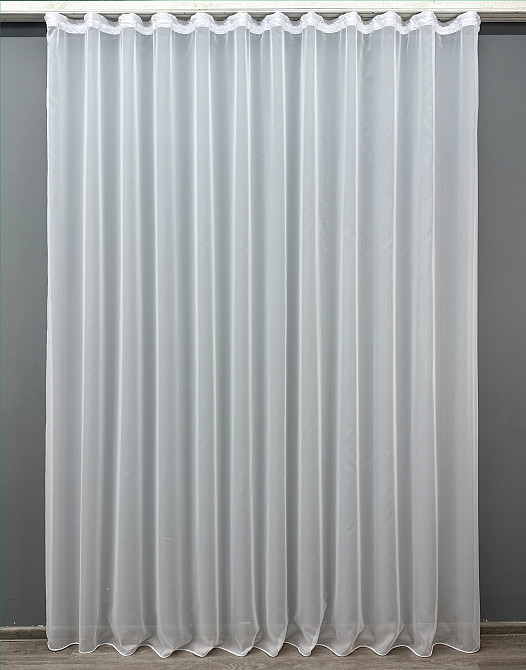 Тюль VR-Textil Вуаль 1795т Шифон однотонний Молочний 600х240 см (43-267) Київ - фото 2