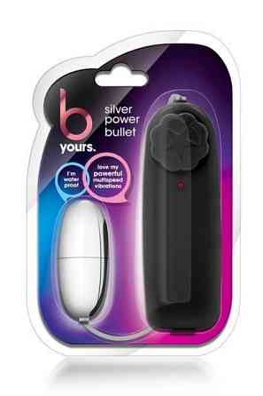 Виброяйцо B YOURS SILVER POWER BULLET BLACK Sex Aura Киев