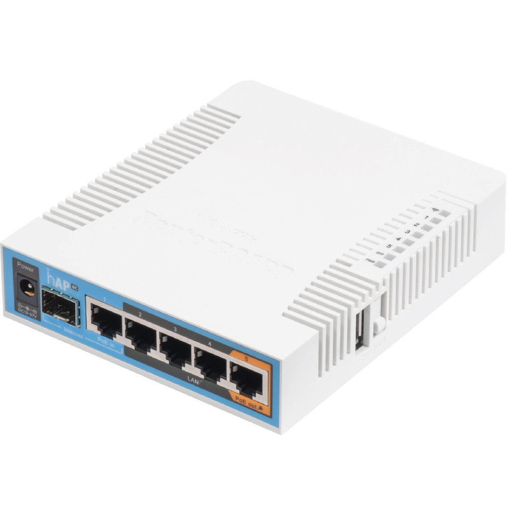 Бездротовий маршрутизатор Mikrotik hAP AC (RB962UiGS-5HacT2HnT) Grey Харьков - изображение 1