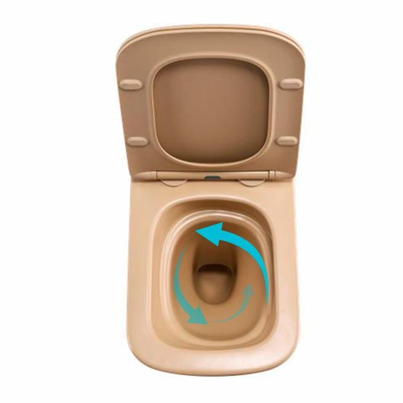 Унітаз підвісний Qtap Tern Ultra Quiet 520×345×325 мм Beige, із сидінням Slim Duroplast/Soft-close/Quick Release Київ - фото 6