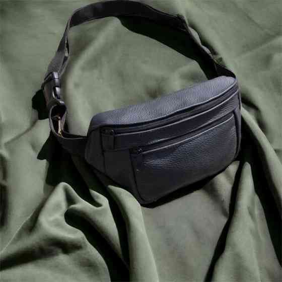 Стильная унисекс бананка, Поясная сумка без принта подросток, Мужская бананка на каждый день UP-97 Львов