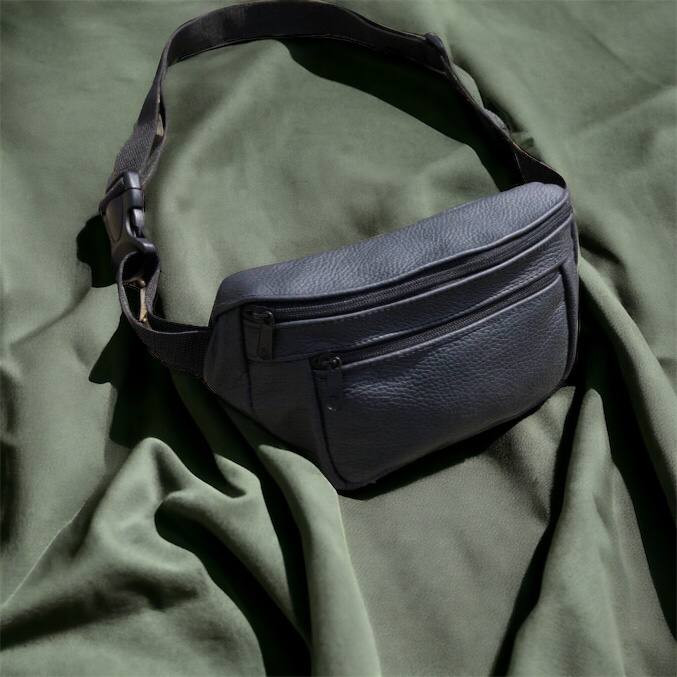 Стильная унисекс бананка, Поясная сумка без принта подросток, Мужская бананка на каждый день UP-97 Львов - изображение 1