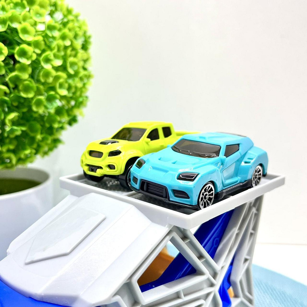 Трейлер у вигляді акули з набором машинок 2шт Синій (P932-A) Чернигов - изображение 9