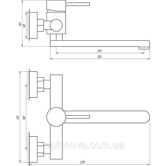 Смеситель для кухни Globus Lux ALPEN SBT1-104 Черновцы