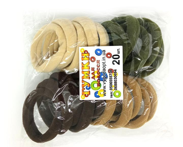 Резинки для волос упаковка 20 шт Киев - изображение 1