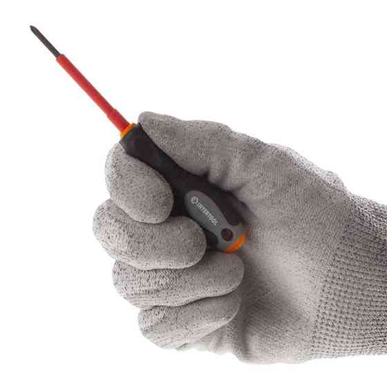 Викрутка хрестова ізольована, PH0, 1000 В, 60 мм INTERTOOL VT-3210 Київ
