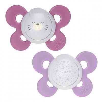 Пустышка Chicco Physio Comfort силиконовая 16-36 мес 2 шт с футляром люмин р (74935.41.00.00) Винница