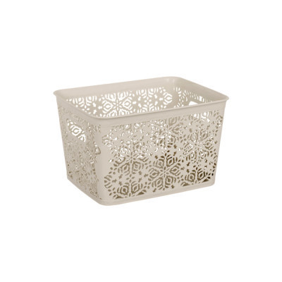 Кошик для зберігання Violet House 0502 2 Ажур Cappuccino 7 л (0502 2 Ажур CAP б/кр. 7 л) Вінниця - фото 1