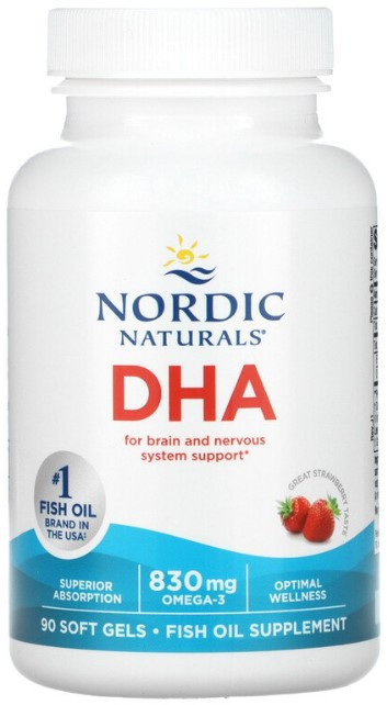 Рыбий жир Nordic Naturals DHA 415 мг 90 капсул Клубника Киев - изображение 1