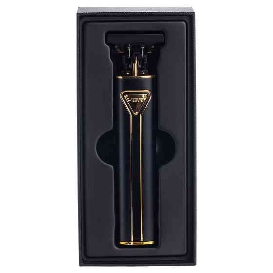 Аккумуляторный триммер для волос с 4 насадками, черный Киев