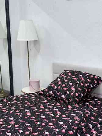 Ecotton Комплект постільної білизни Ecotton полуторний 147х210 см Фламінго чорний Коломыя