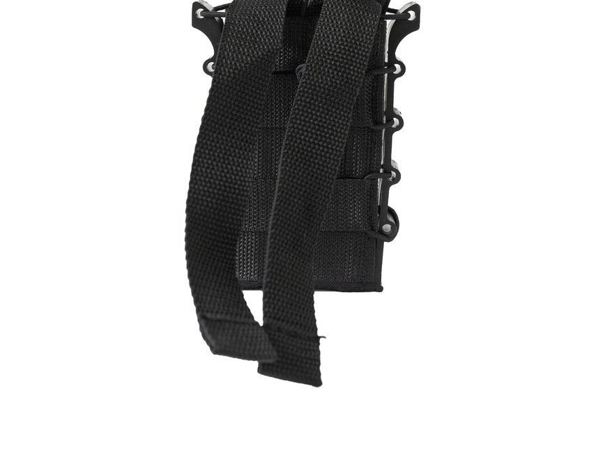 Подсумок для магазина АК черный жесткий каркасный кордура с системой Молли Одесса - изображение 3