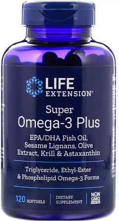 Омега-3 Life Extension  Super Omega-3 Plus 120 капс Київ