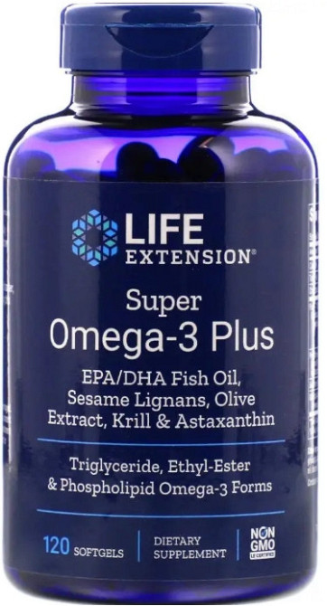 Омега-3 Life Extension  Super Omega-3 Plus 120 капс Київ - фото 1