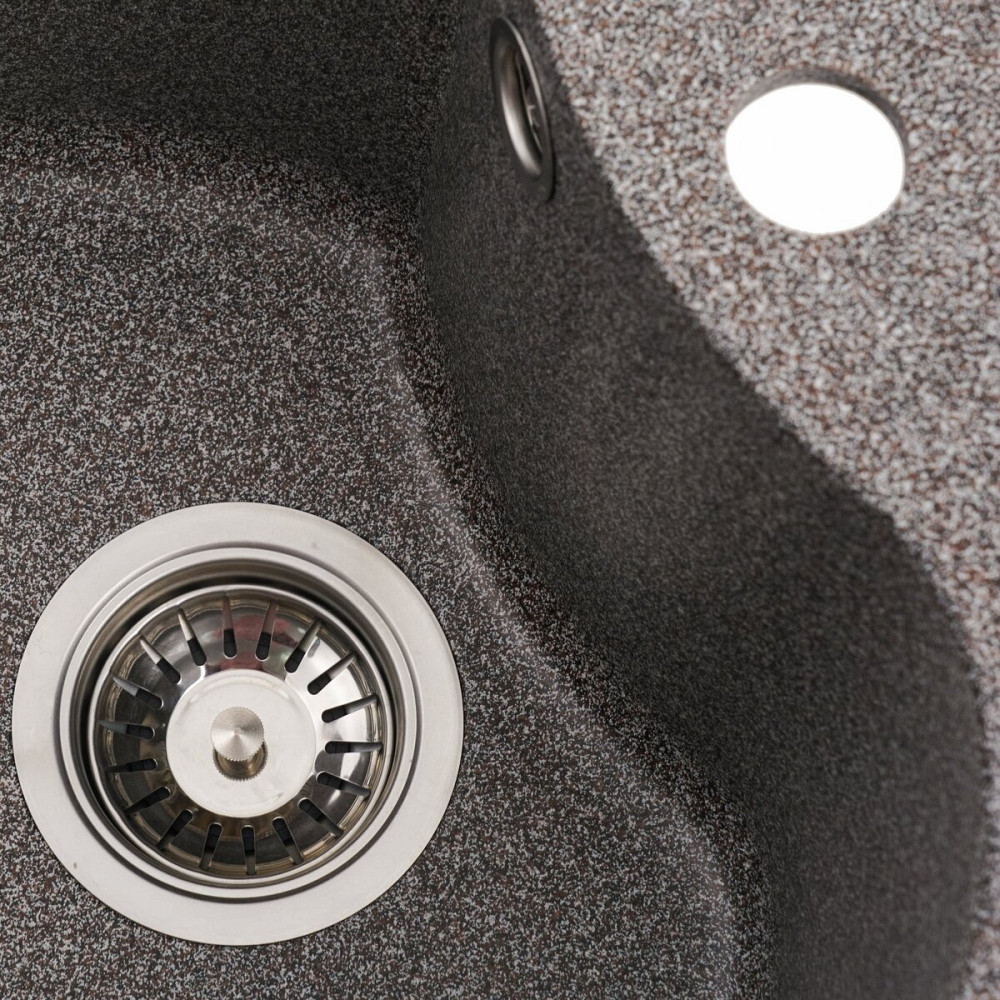 VALESO Гранітна мийка для кухні VALESO 480 TURAS матова Мікс Київ - фото 7