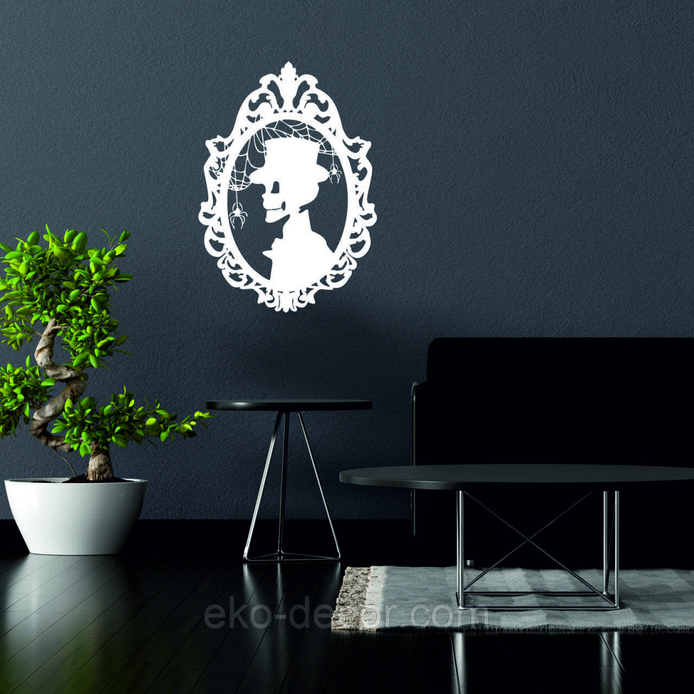 Декоративное настенное Панно «Скелет», Декор на стену 70*49 см, Белый Киев - изображение 8