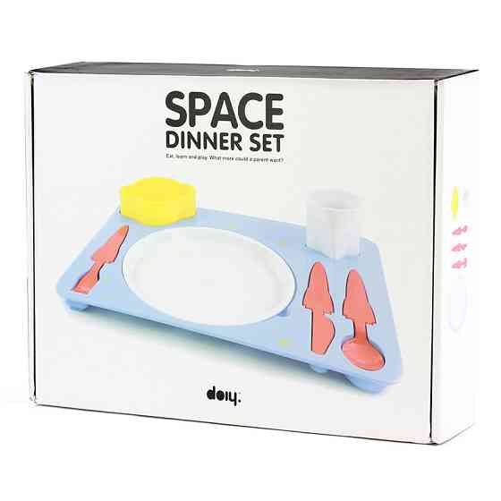 Набір дитячий посуд для обіду, синій Рівне