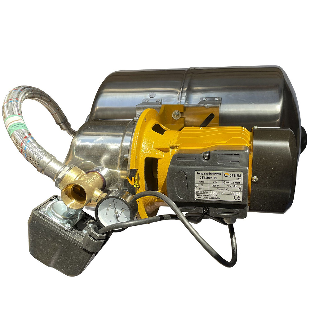 Насосна станція Optima JET100S-PL-50INOX 1,1кВт нержавійка на гребінці Тернополь - изображение 3