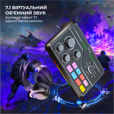 Мікшерний пульт Fifine SC8 Black (SC8) Вінниця - фото 2