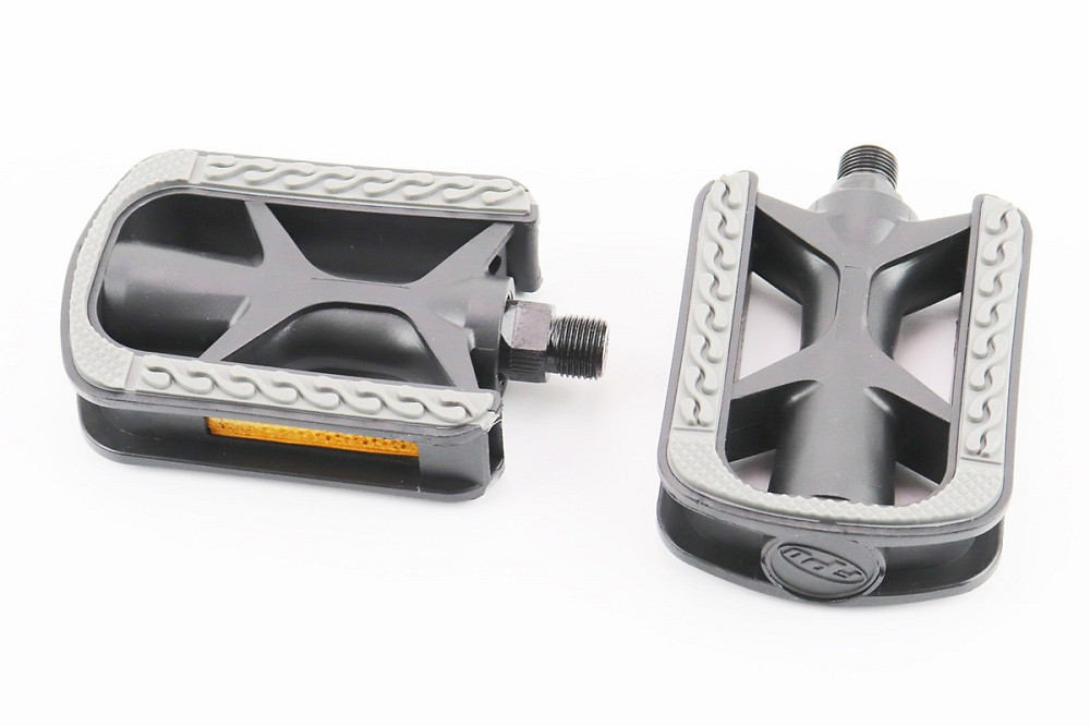 Педалі CITY 9/16" (105.5x74x26mm) пластикові, чорно-сірі NW-88 Київ - фото 1